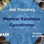 Job Vacancy: Member Relations Coordinator