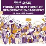 1st AER-ENoP Forum on New Forms of Democratic Engagement