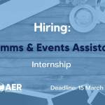 AER is looking for a Communications & Events intern (Erasmus+) - (CLOSED)