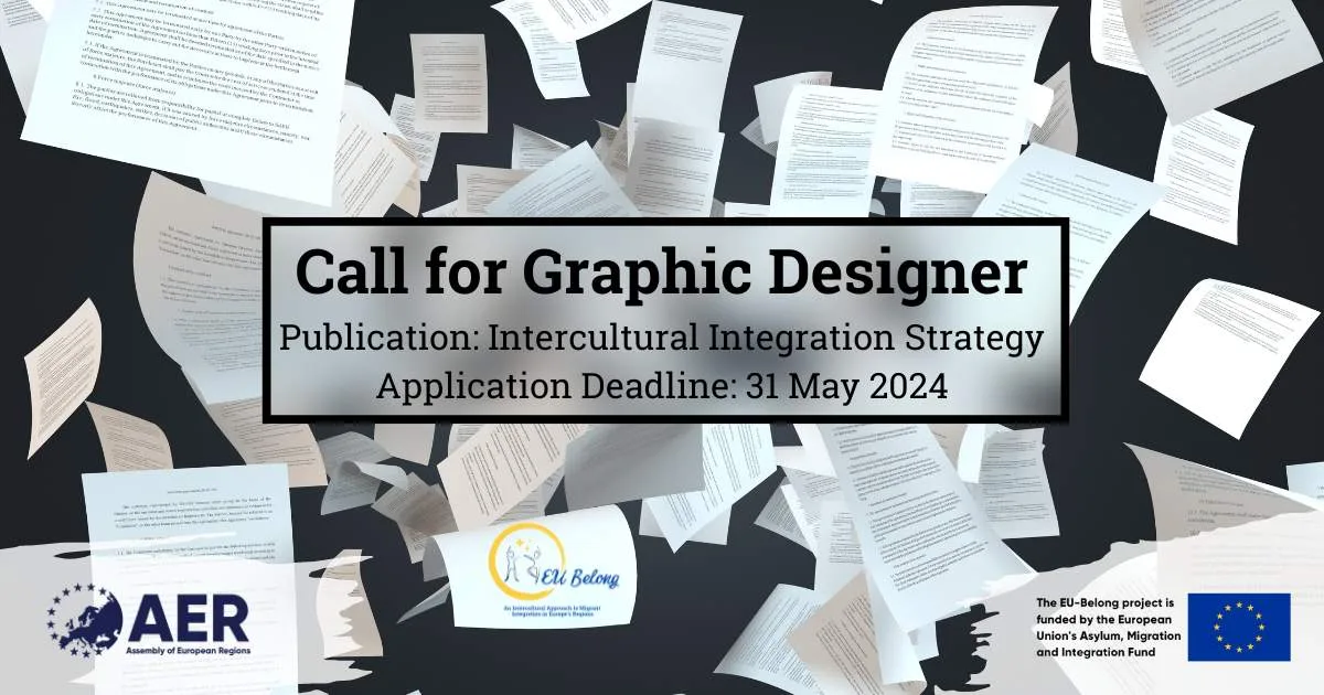 Call for Graphic Designer Publication: Intercultural Integration Strategy Application Deadline: 31 May 2024