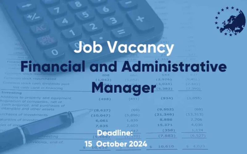 Job Vacancy: Financial and Administrative Manager (Strasbourg, France)